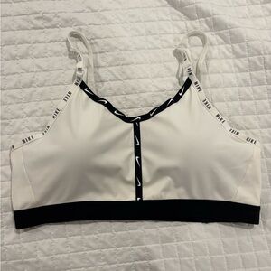 Nike Women's Black and White Sports Bra
